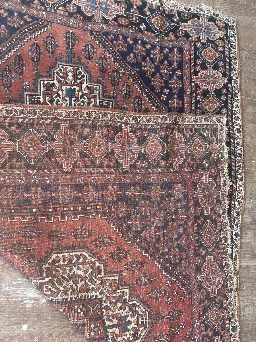 Ancien tapis de collection XXe siècle -photo-7