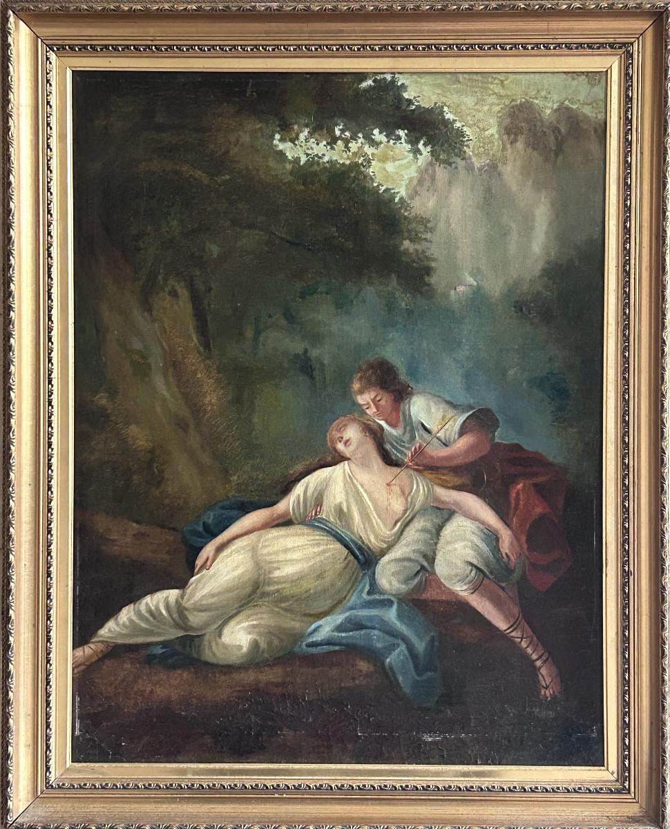 Oil On Canvas Romantic School 19th Century