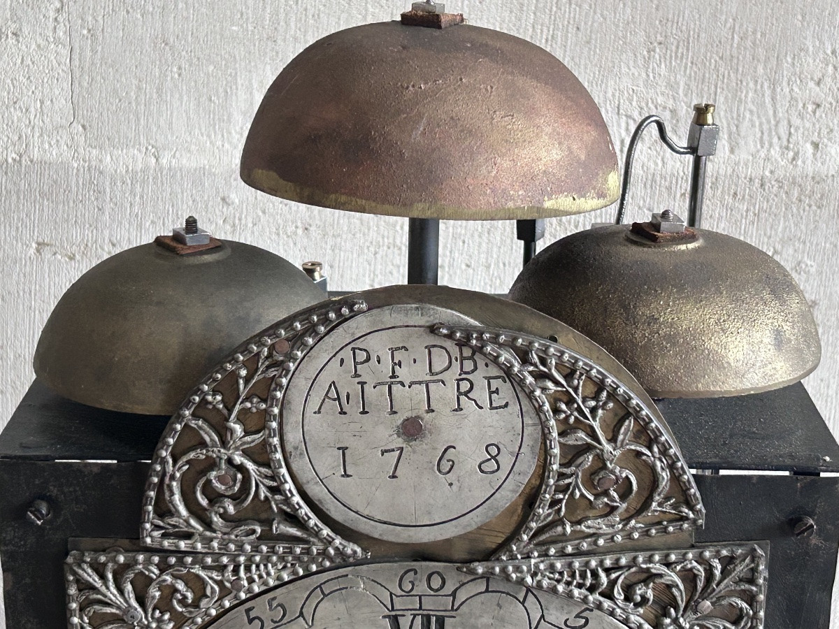 Mouvement d’horloge de parquet (comtoise à 3 cloches)-photo-1