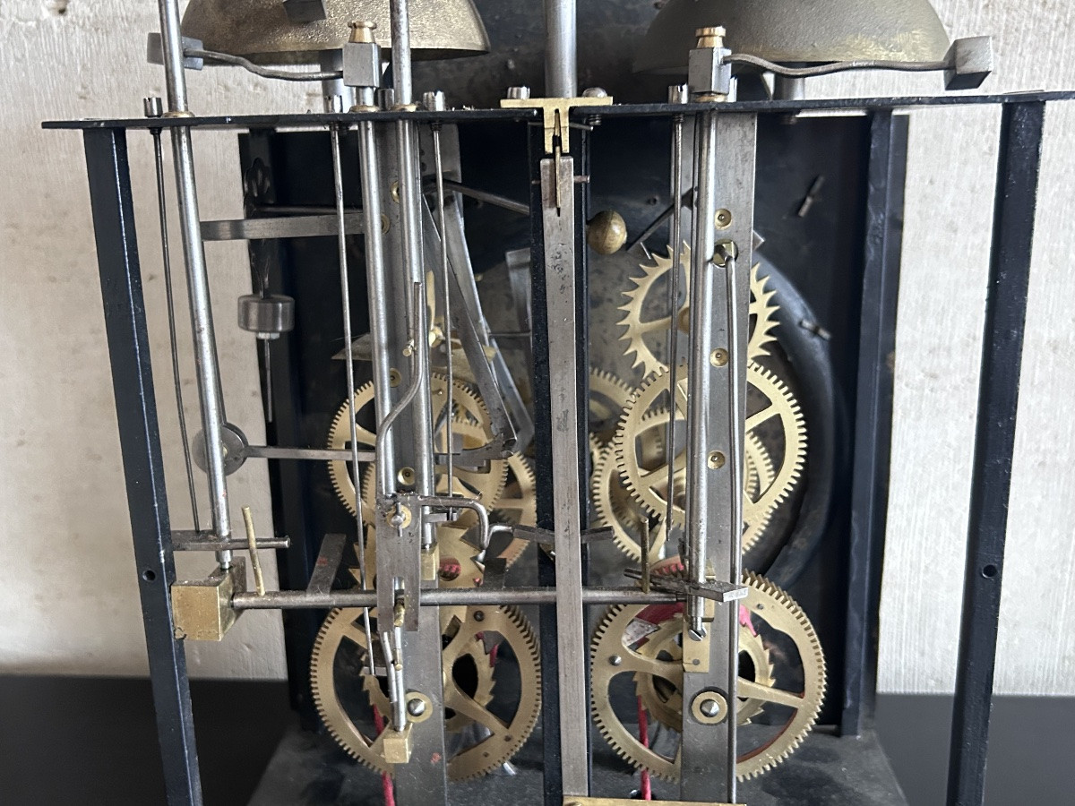 Mouvement d’horloge de parquet (comtoise à 3 cloches)-photo-5