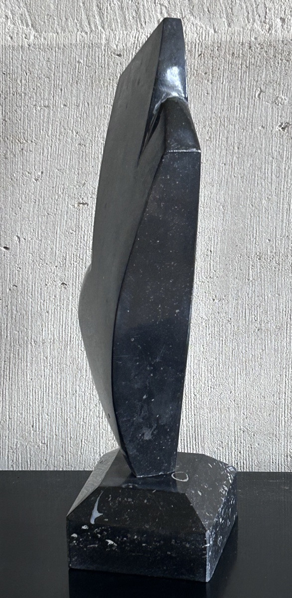 L. Wercollier, sculpture en marbre noir -photo-3
