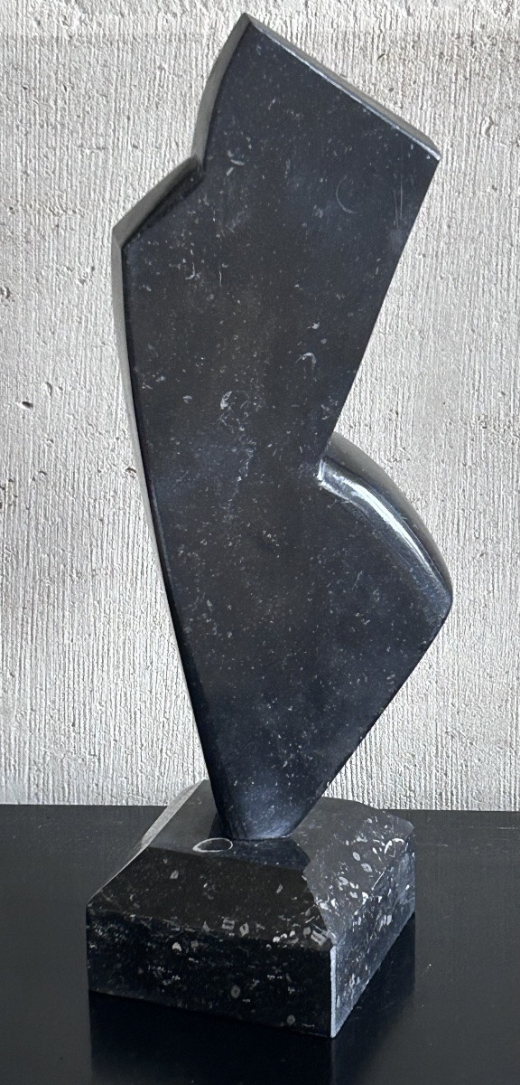 L. Wercollier, sculpture en marbre noir -photo-4