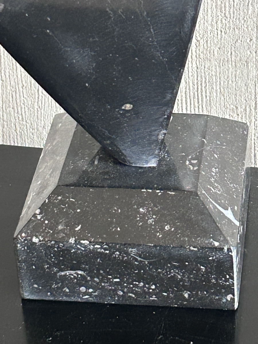 L. Wercollier, sculpture en marbre noir -photo-2