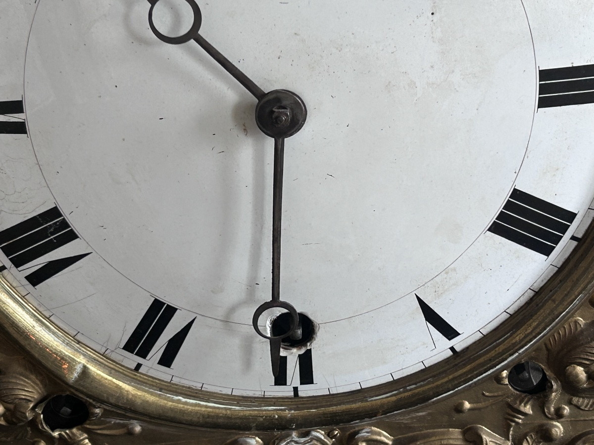 3-bell Floor Clock Movement 19th Century-photo-3