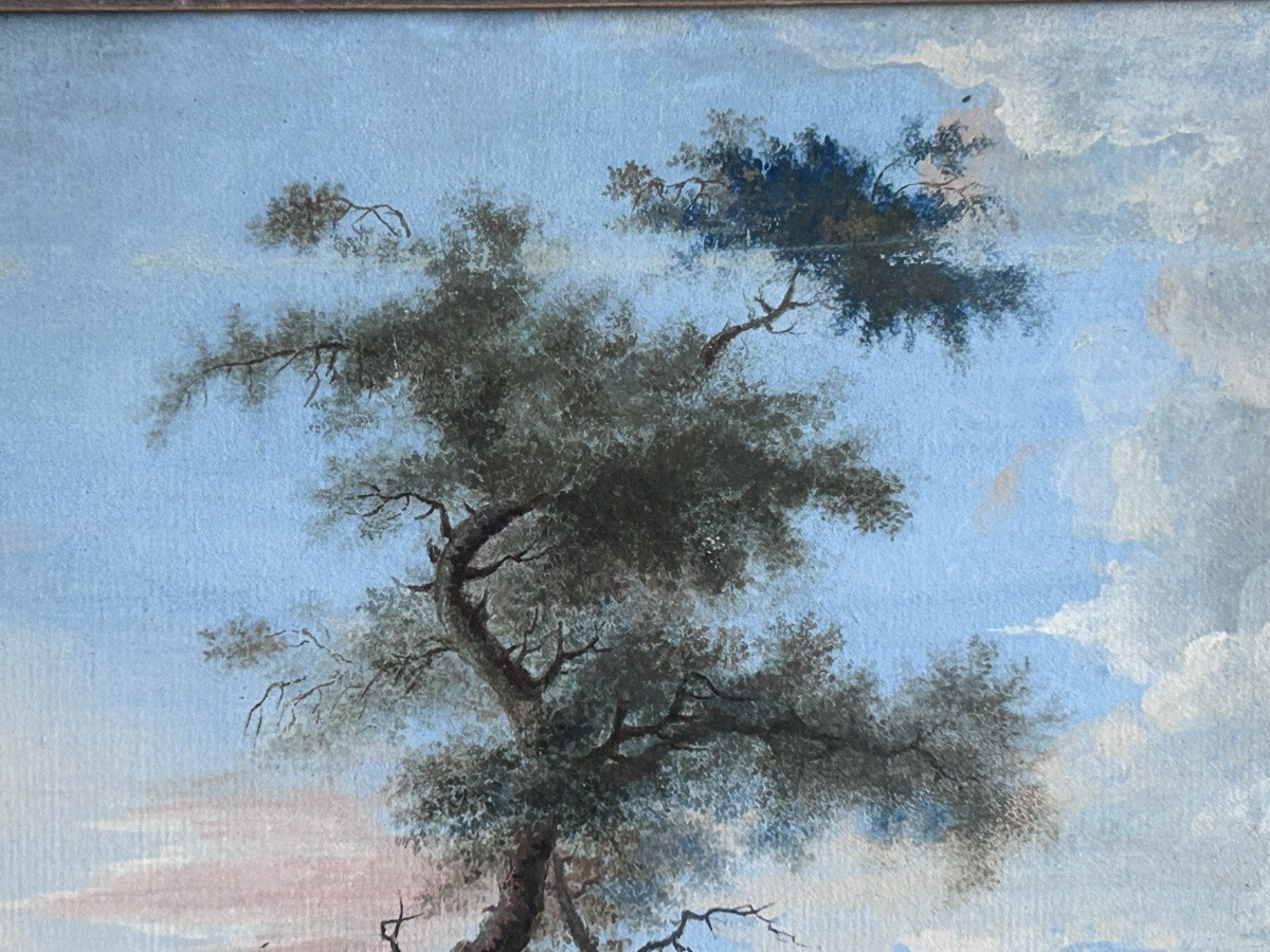 C. Devillas, Tempera On Paper 18th Century-photo-2