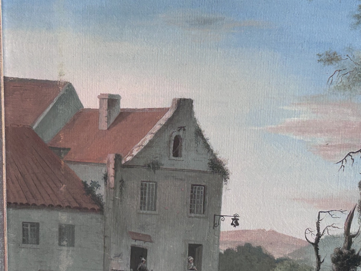 C. Devillas, Tempera On Paper 18th Century-photo-3