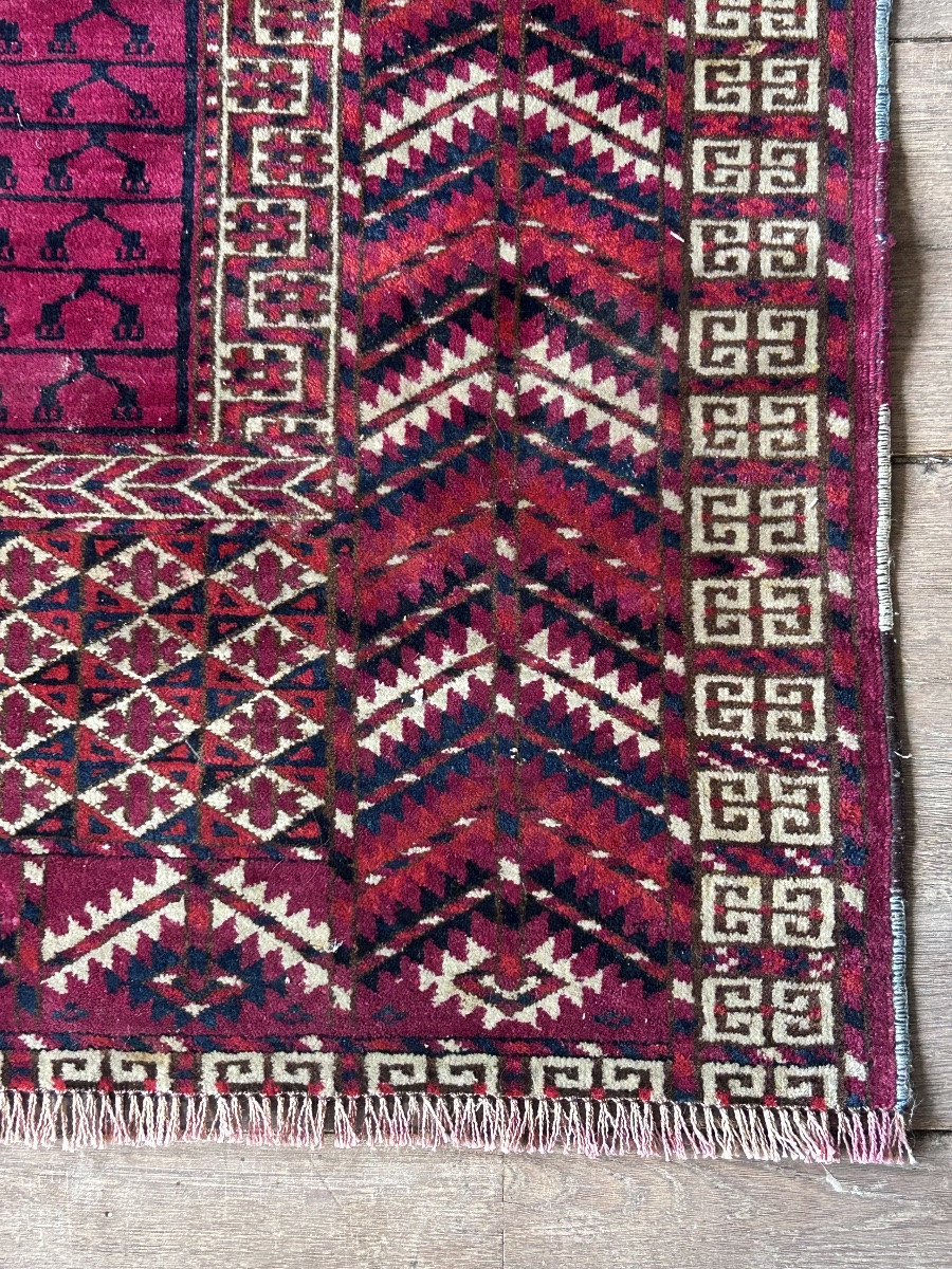 Ancien tapis de collection en laine -photo-2