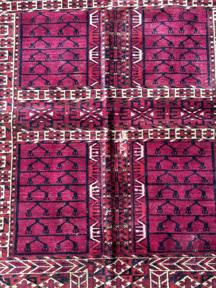 Ancien tapis de collection en laine -photo-2