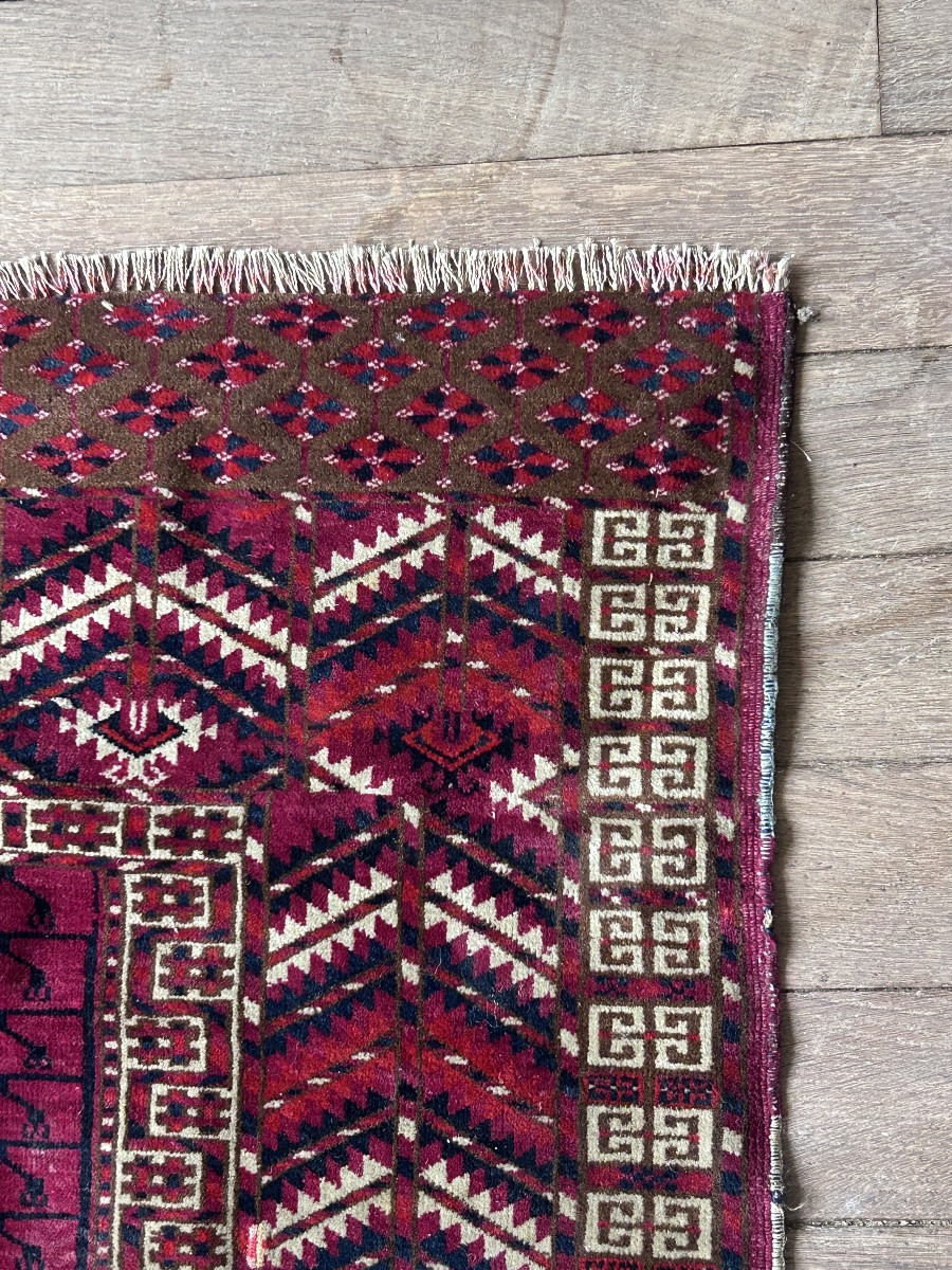 Ancien tapis de collection en laine -photo-5