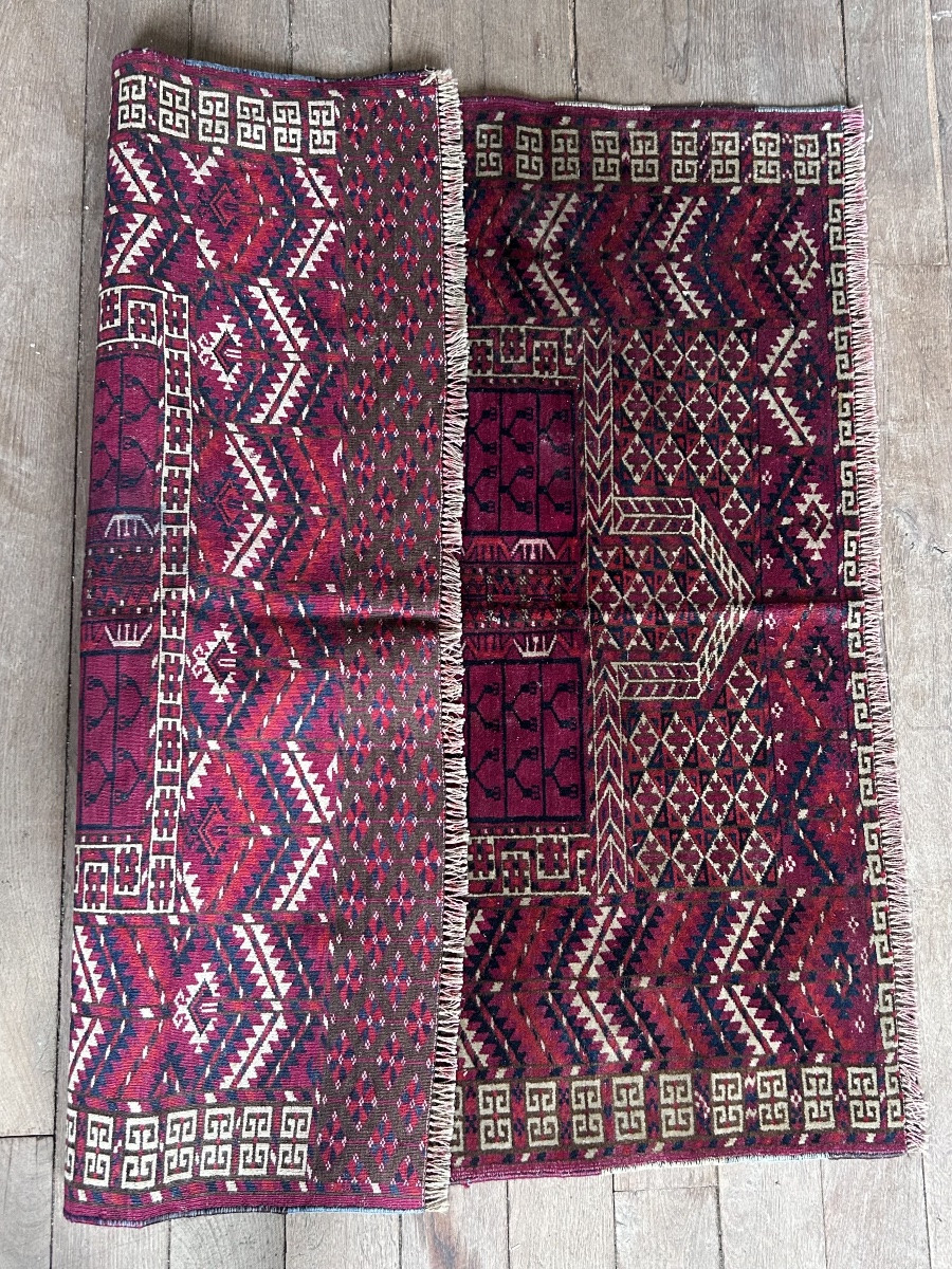 Ancien tapis de collection en laine -photo-6