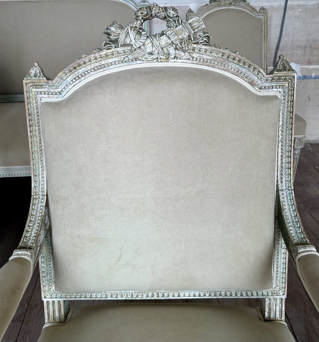 Salon 5 pièces Louis XVI fin XIXe siècle -photo-3