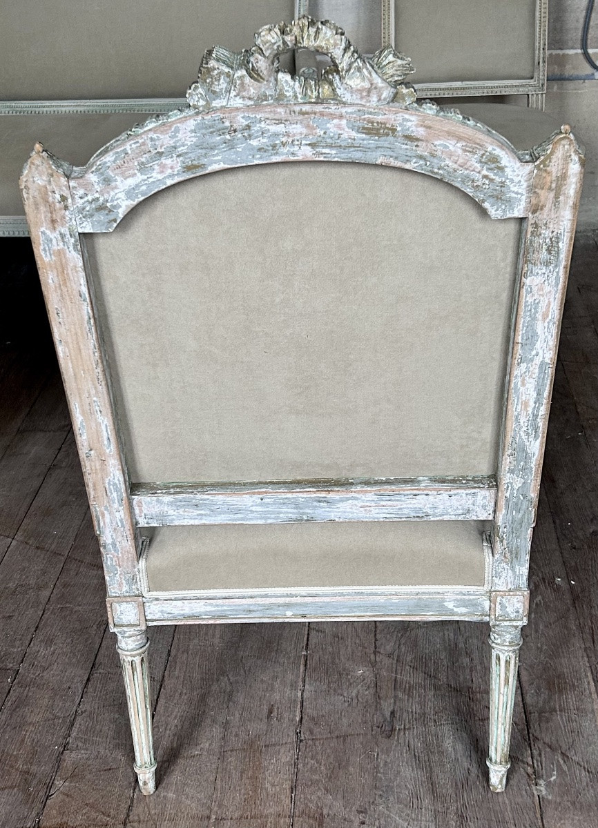Salon 5 pièces Louis XVI fin XIXe siècle -photo-4