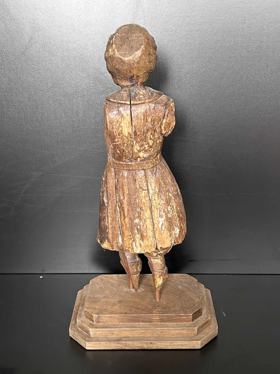 Statue en bois sculpté XVIIIe siècle -photo-4