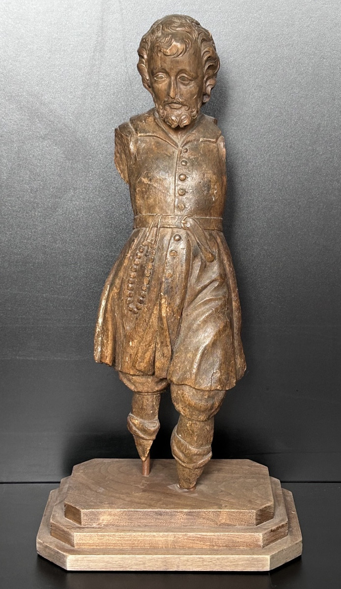 Statue en bois sculpté XVIIIe siècle 