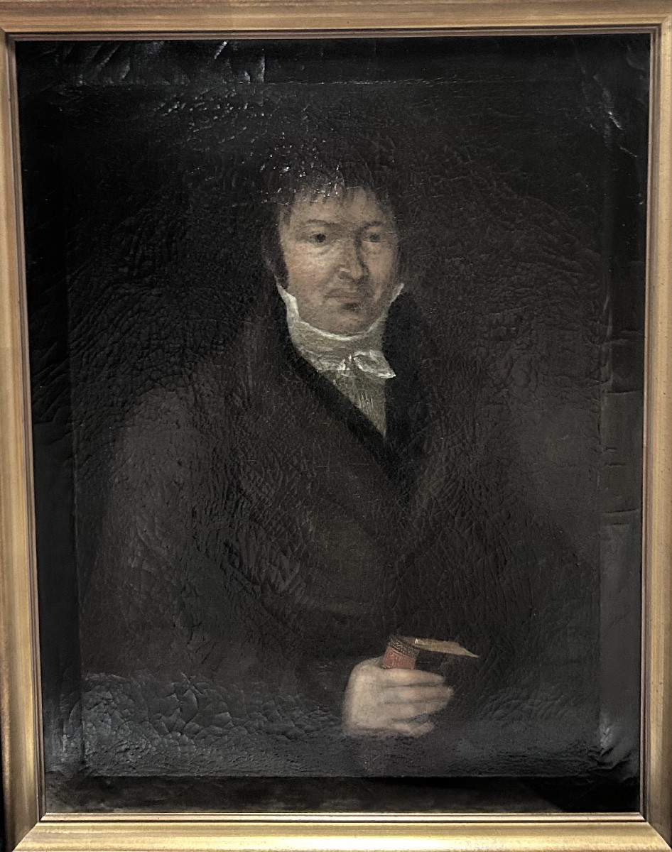 Tableau portrait d’homme XVIIIe siècle huile sur toile 
