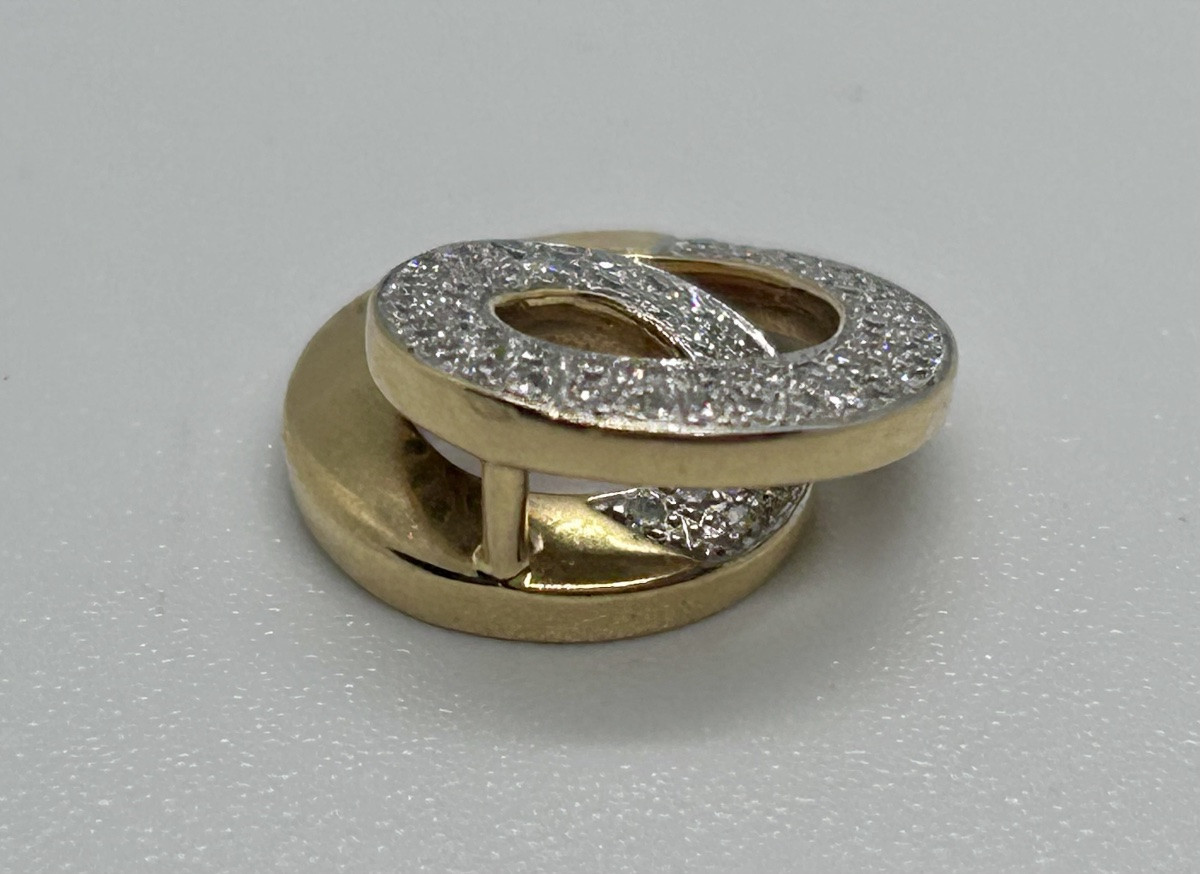 Pendant In 18-carat Gold And Diamonds-photo-2