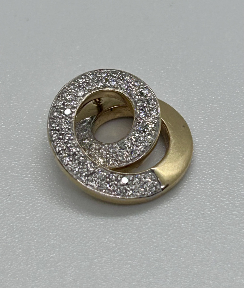 Pendant In 18-carat Gold And Diamonds