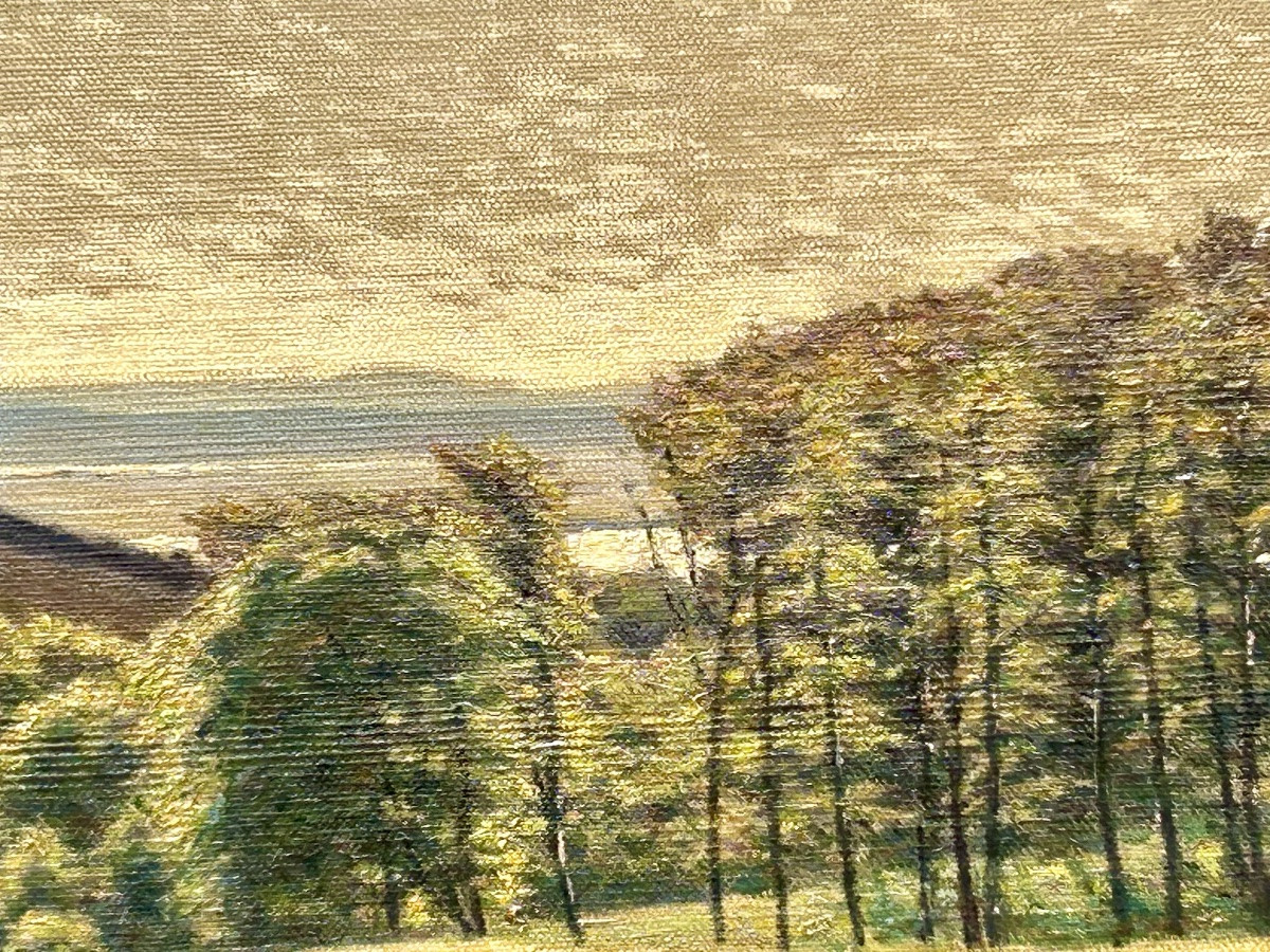 C. Beck, huile sur toile paysage danois -photo-2