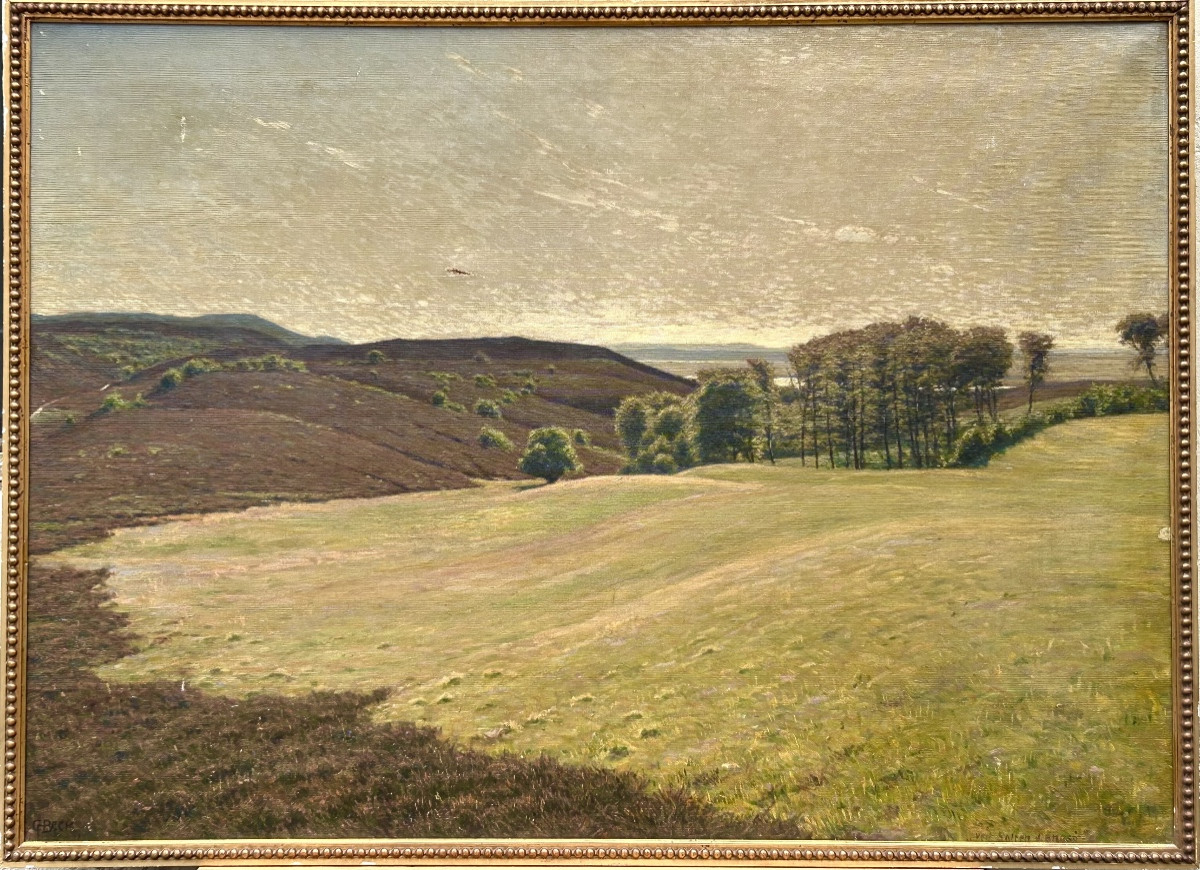 C. Beck, huile sur toile paysage danois 