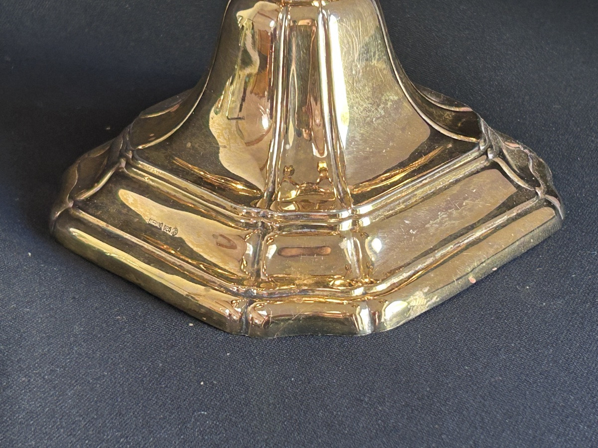 5-arm Candelabra In Vermeil-photo-4