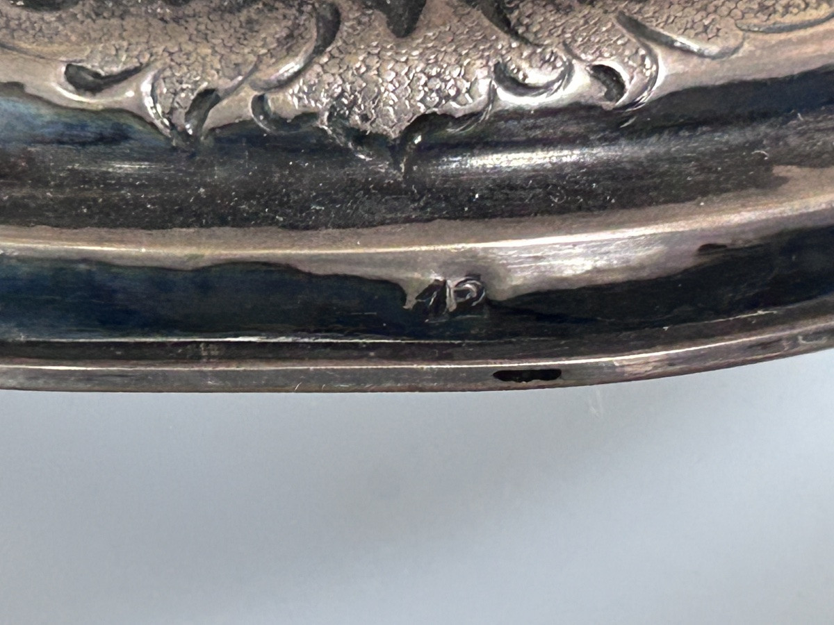 Hanap In Silver And Vermeil, Military Present XIXth Century-photo-5