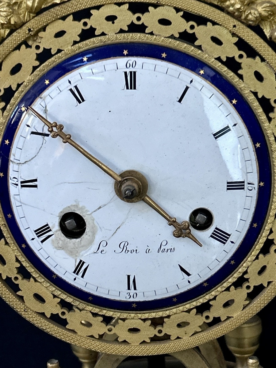 Leroy Paris, pendule squelette directoire -photo-4