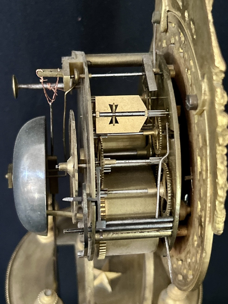 Leroy Paris, pendule squelette directoire -photo-4