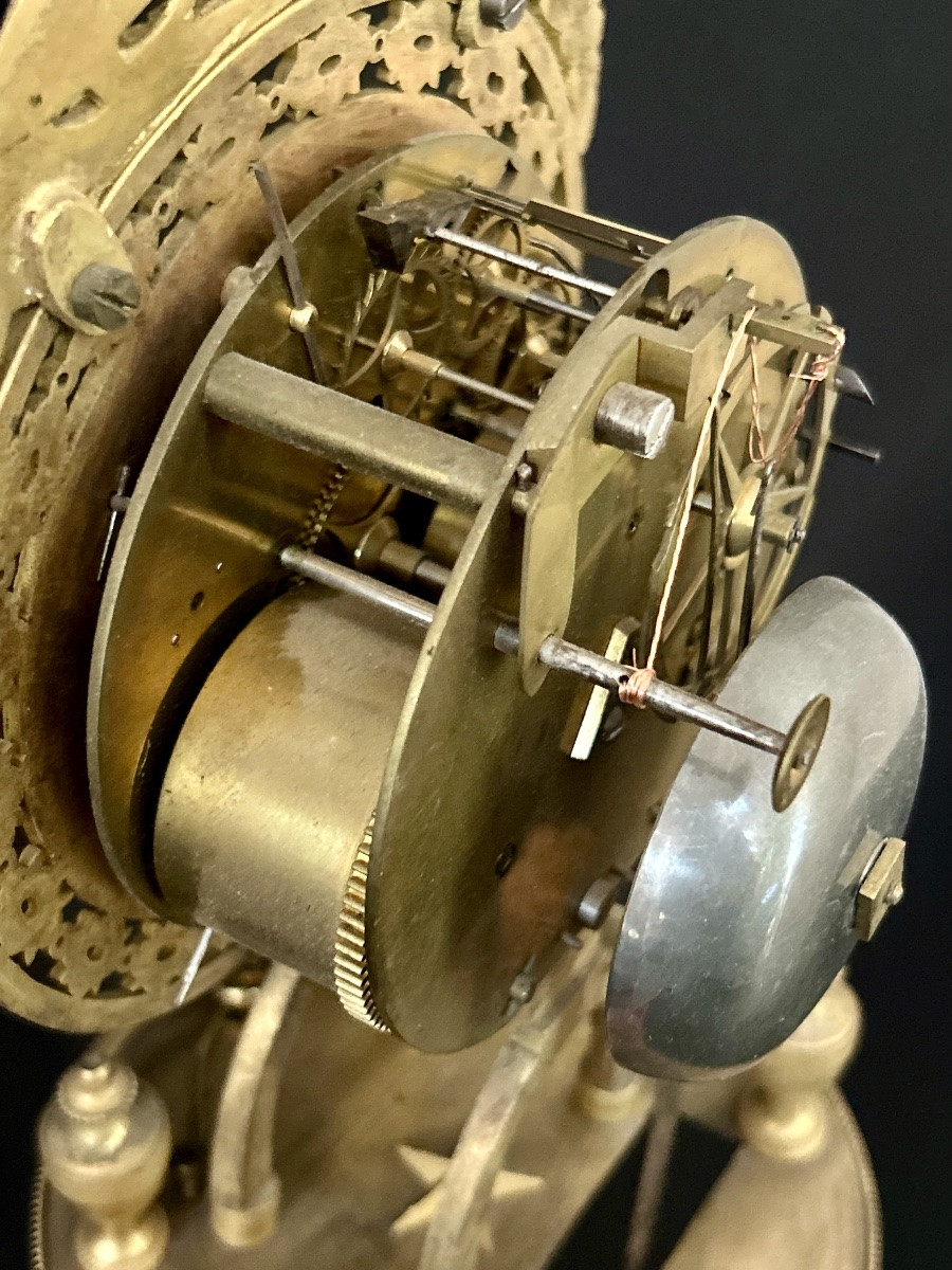 Leroy Paris, pendule squelette directoire -photo-5