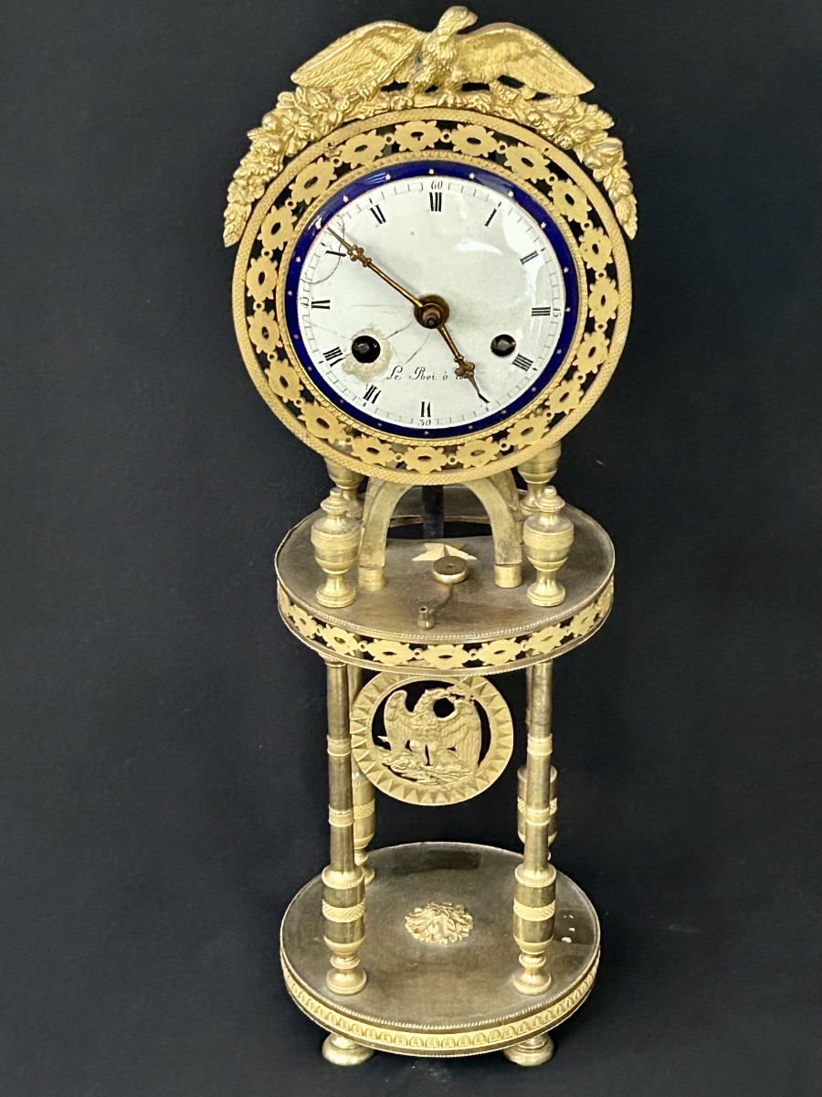 Leroy Paris, pendule squelette directoire -photo-7