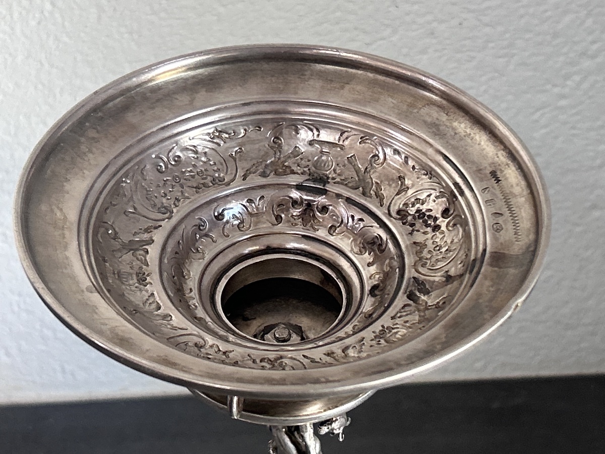 Hanap In Finely Chased Silver 18th Century-photo-6