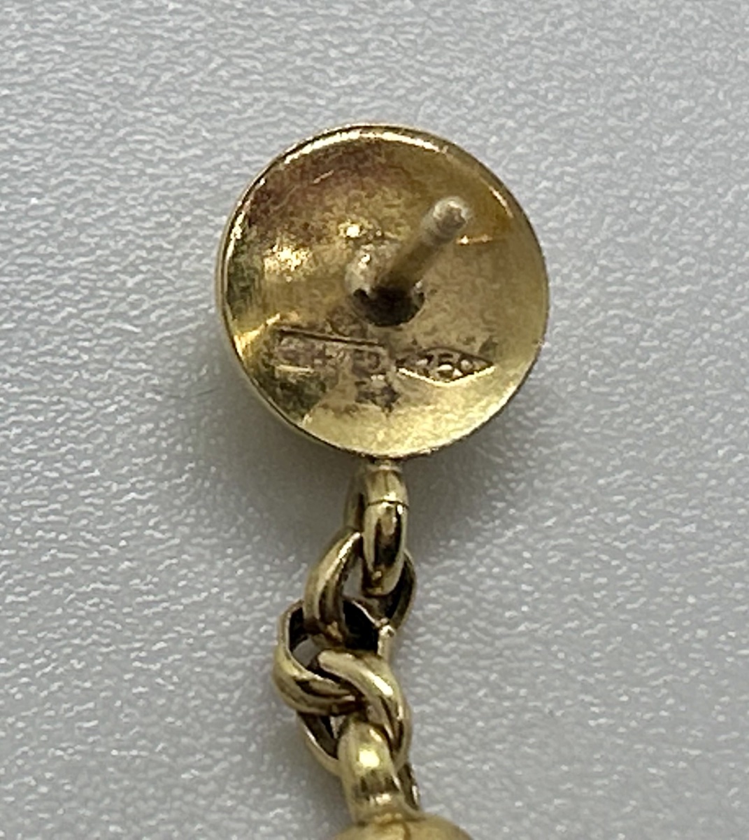 18-carat Gold And Lapis Lazuli Drop Earrings-photo-2
