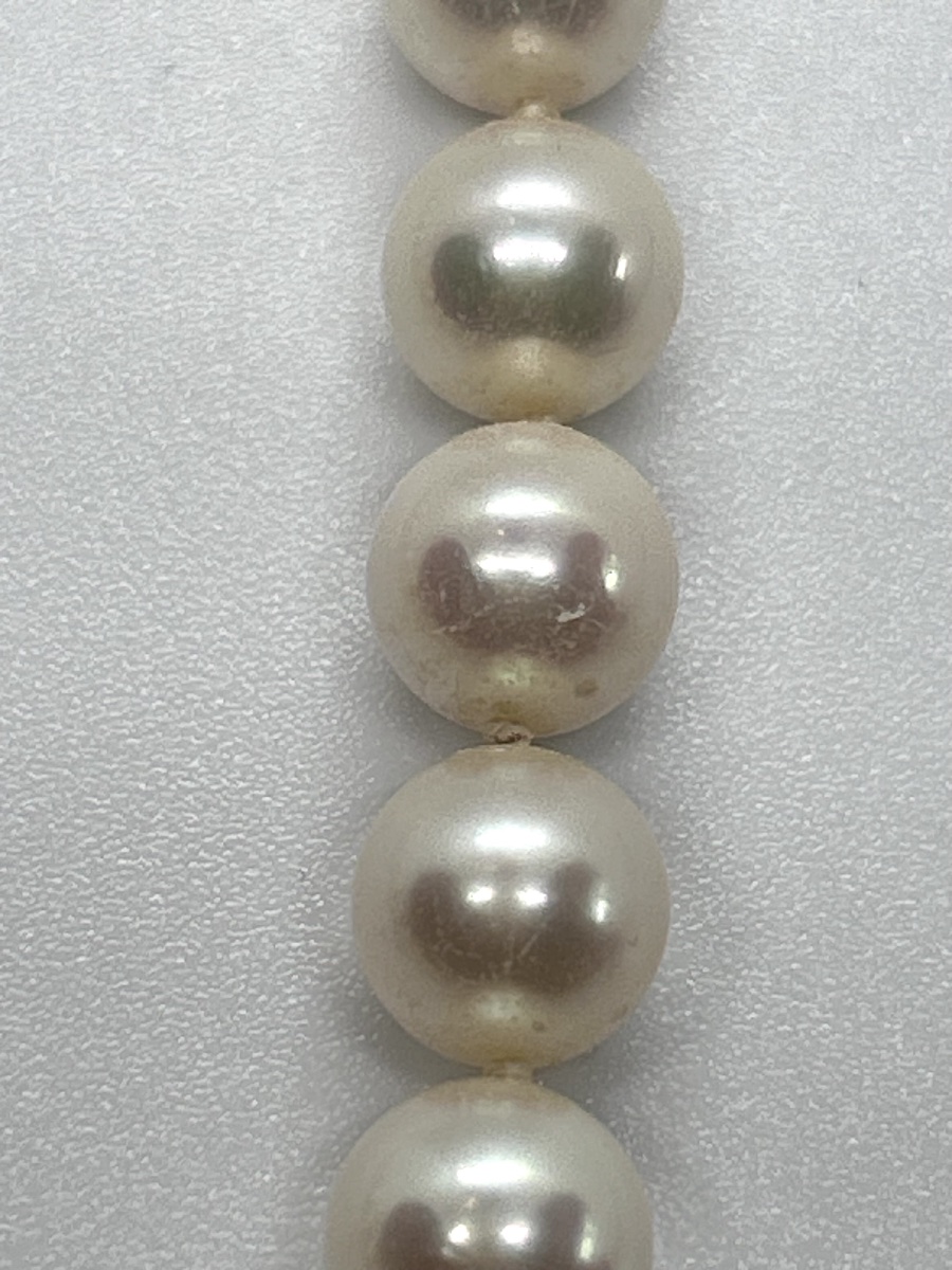Cultured Pearl Necklace With 18-carat Gold Clasp-photo-6