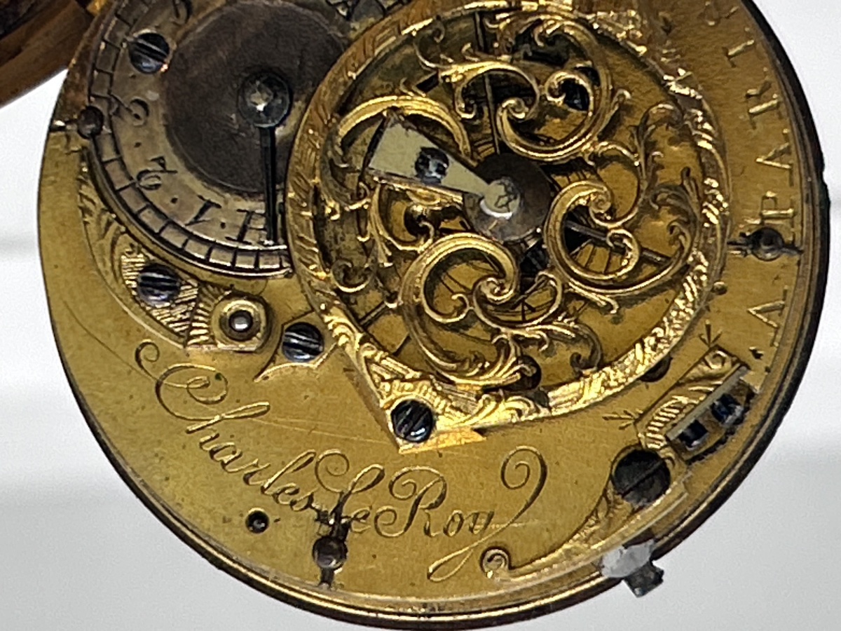 18-karat Gold Enamel Pocket Watch By Charles Leroy Paris-photo-8