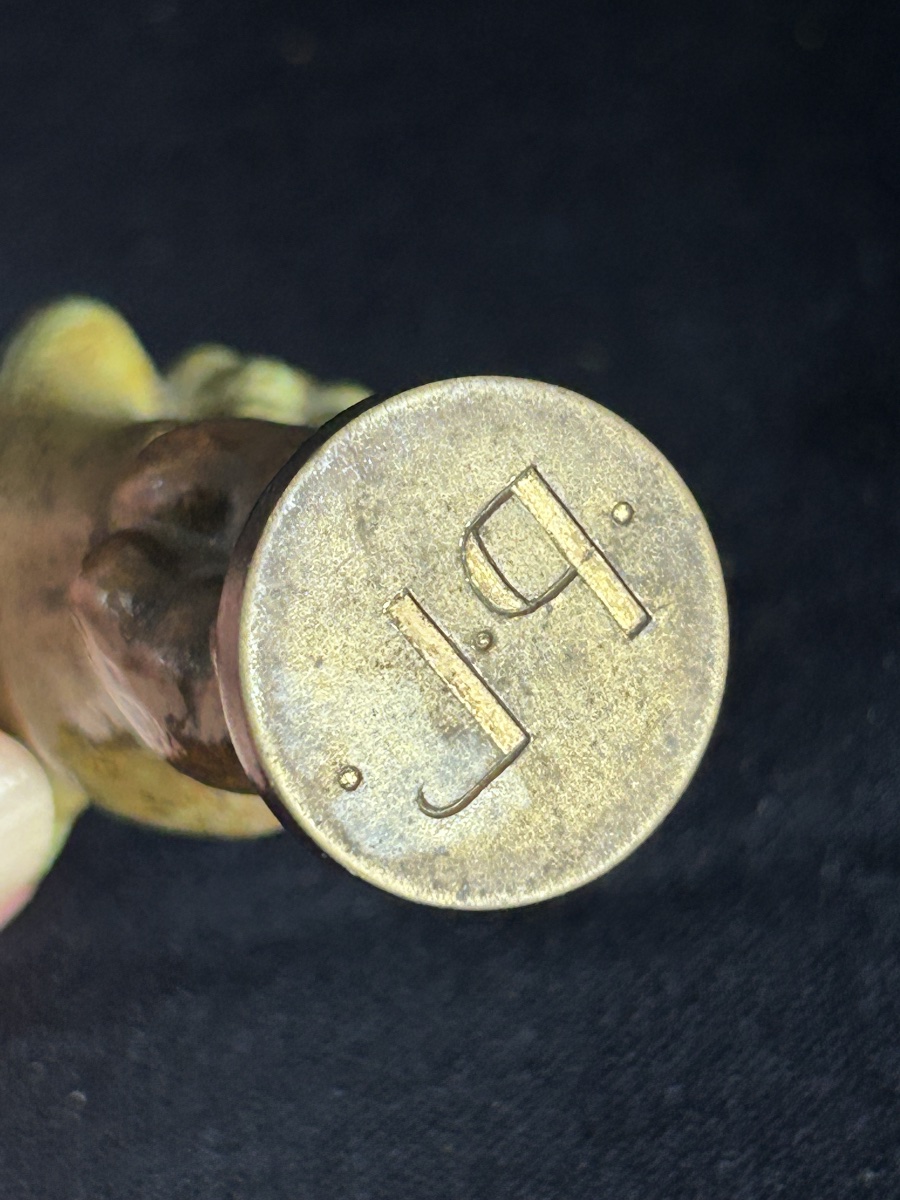 19th-century Patinated Bronze Seal -photo-2