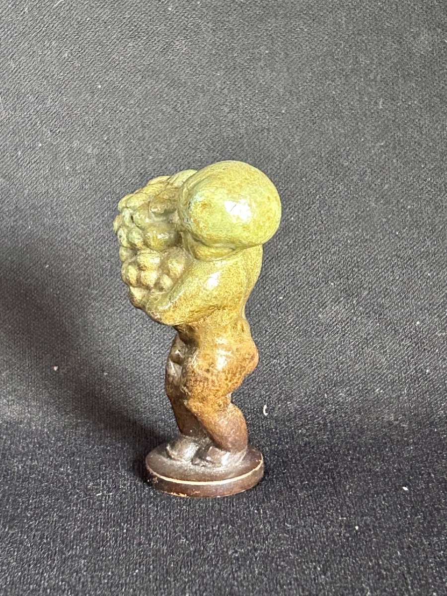 19th-century Patinated Bronze Seal -photo-4