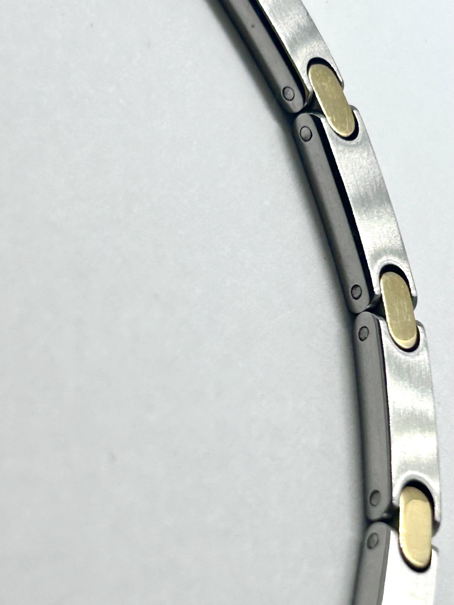 Collier en or 18 carats et acier maison Pequinet -photo-2