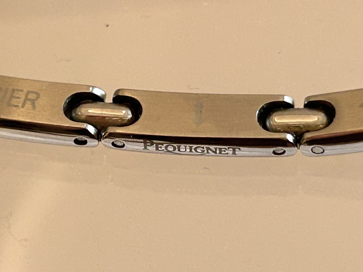 Collier en or 18 carats et acier maison Pequinet -photo-3
