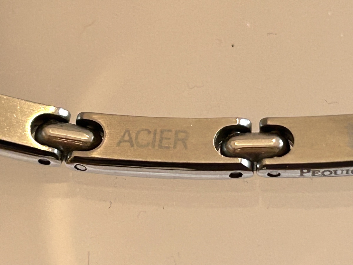 Collier en or 18 carats et acier maison Pequinet -photo-4