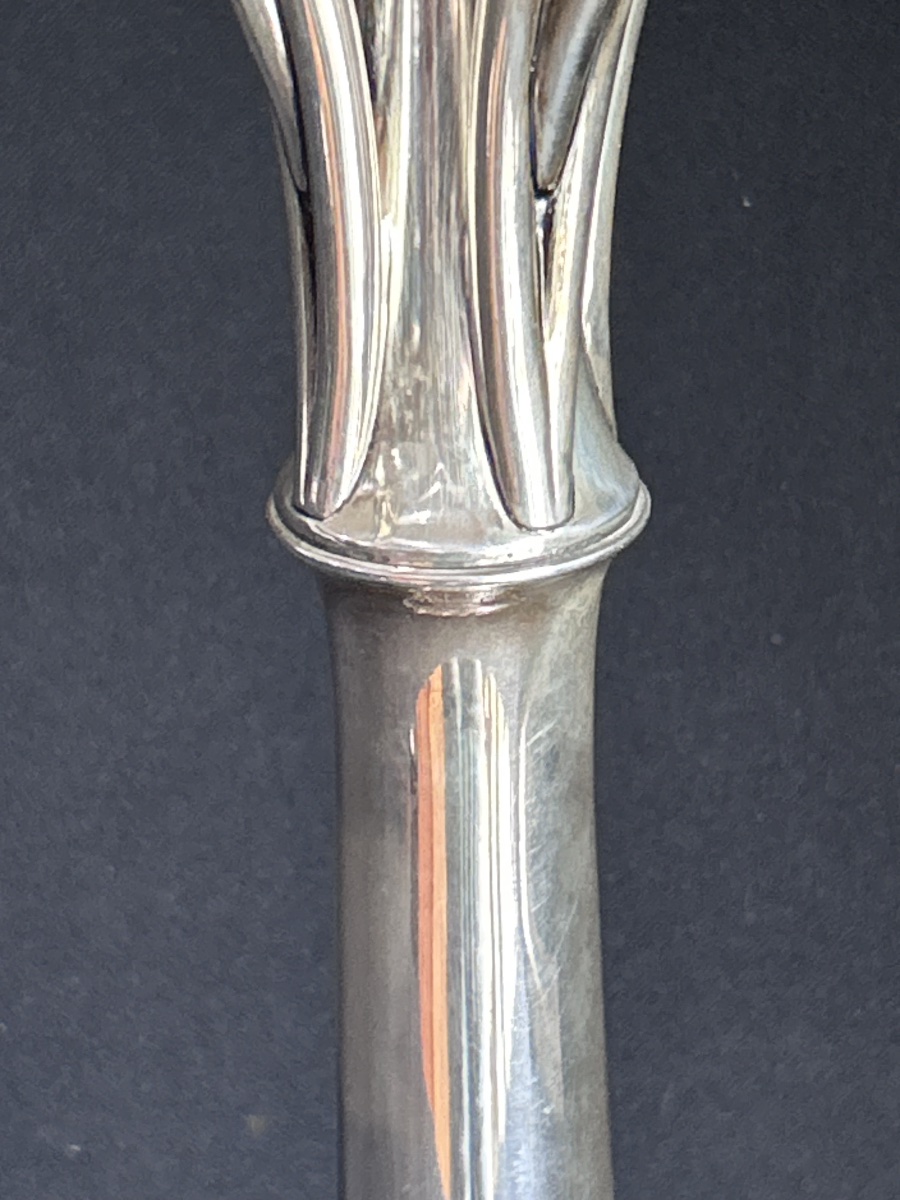 Candélabre hongrois art nouveau en argent massif-photo-5