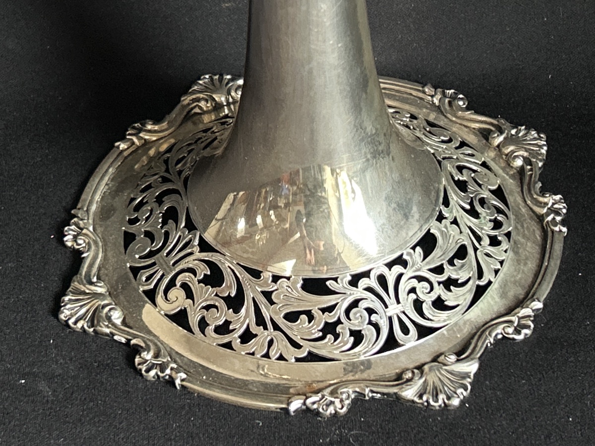 Candélabre hongrois art nouveau en argent massif-photo-6