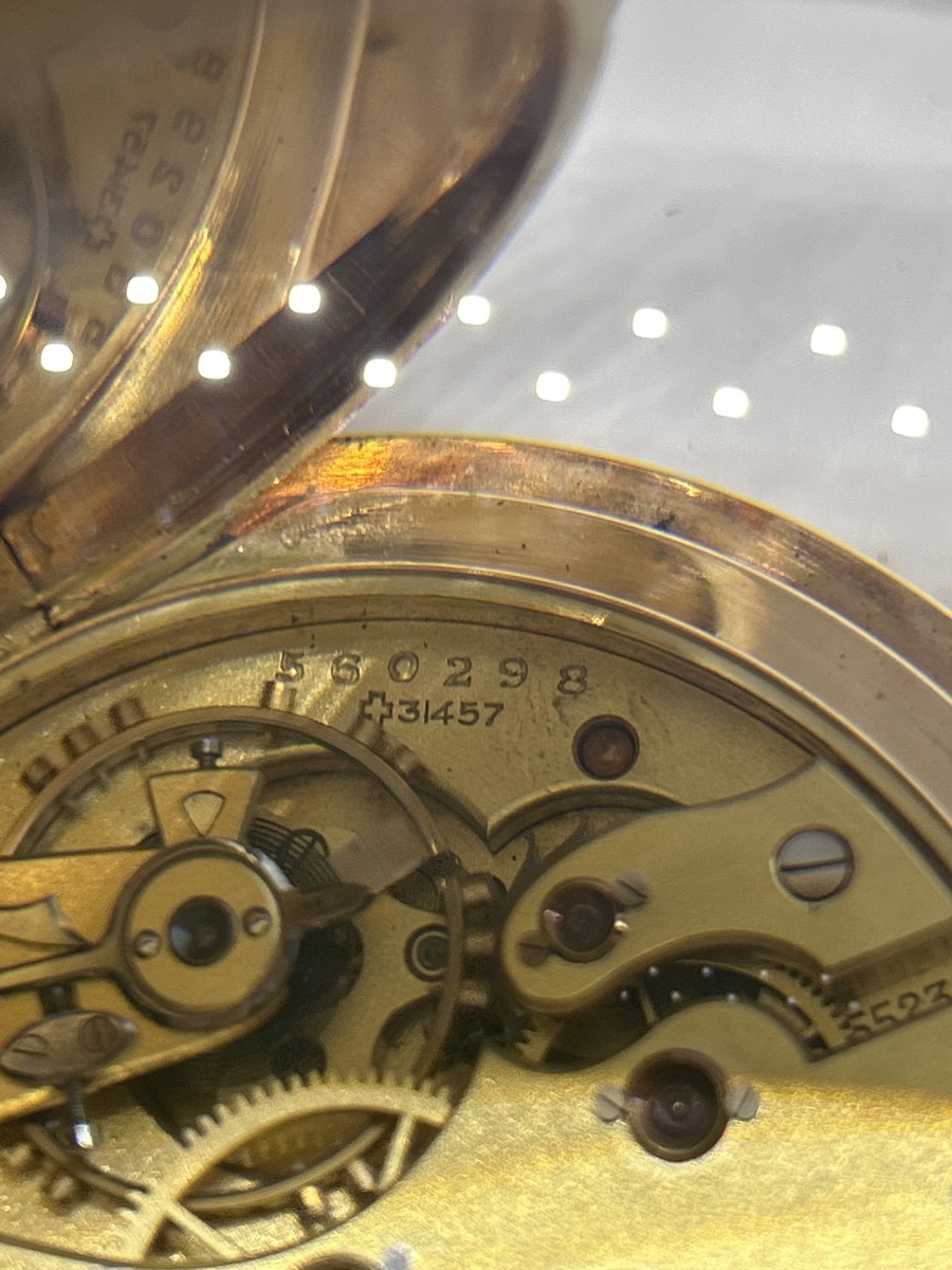 Iwc Schaffhausen 14-karat Gold Pocket Watch-photo-6