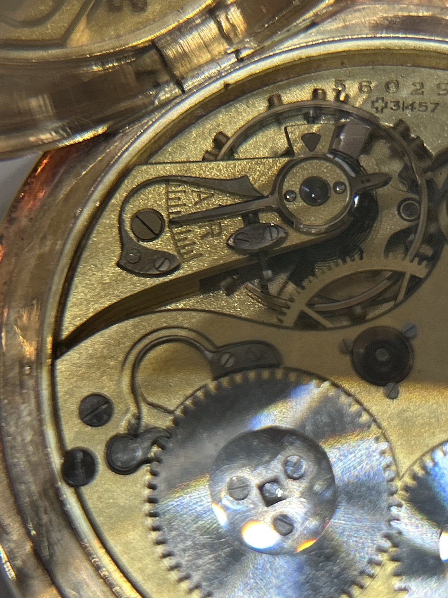 Iwc Schaffhausen 14-karat Gold Pocket Watch-photo-7