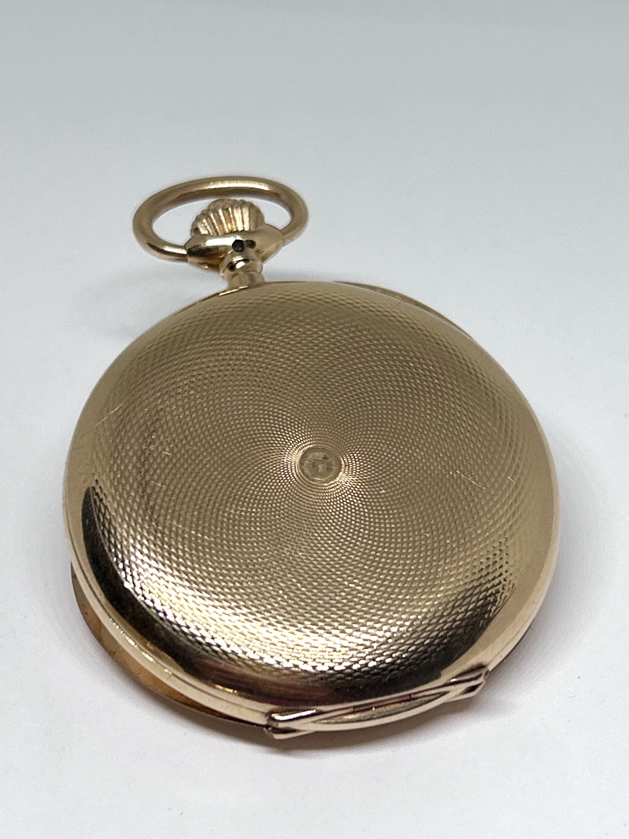 Iwc Schaffhausen 14-karat Gold Pocket Watch-photo-8