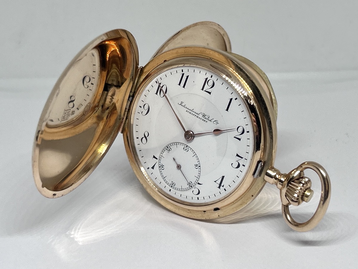 Iwc Schaffhausen 14-karat Gold Pocket Watch
