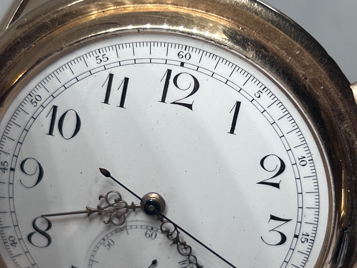 Gold Pocket Watch With Hour And Quarter-hour Repeater And Chronograph-photo-4