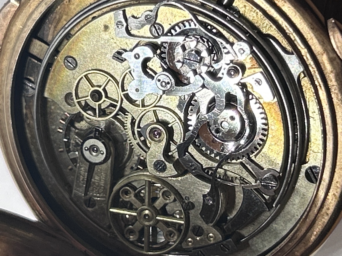 Gold Pocket Watch With Hour And Quarter-hour Repeater And Chronograph-photo-2