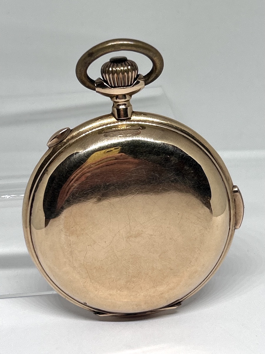 Gold Pocket Watch With Hour And Quarter-hour Repeater And Chronograph-photo-8