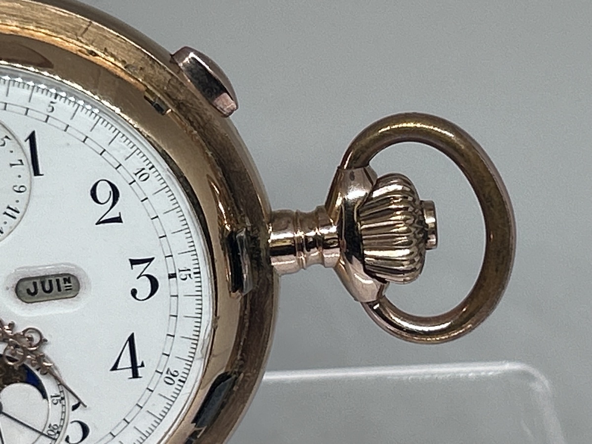 The Phare Triple Calendar Repeater Pocket Watch In Rose Gold -photo-4