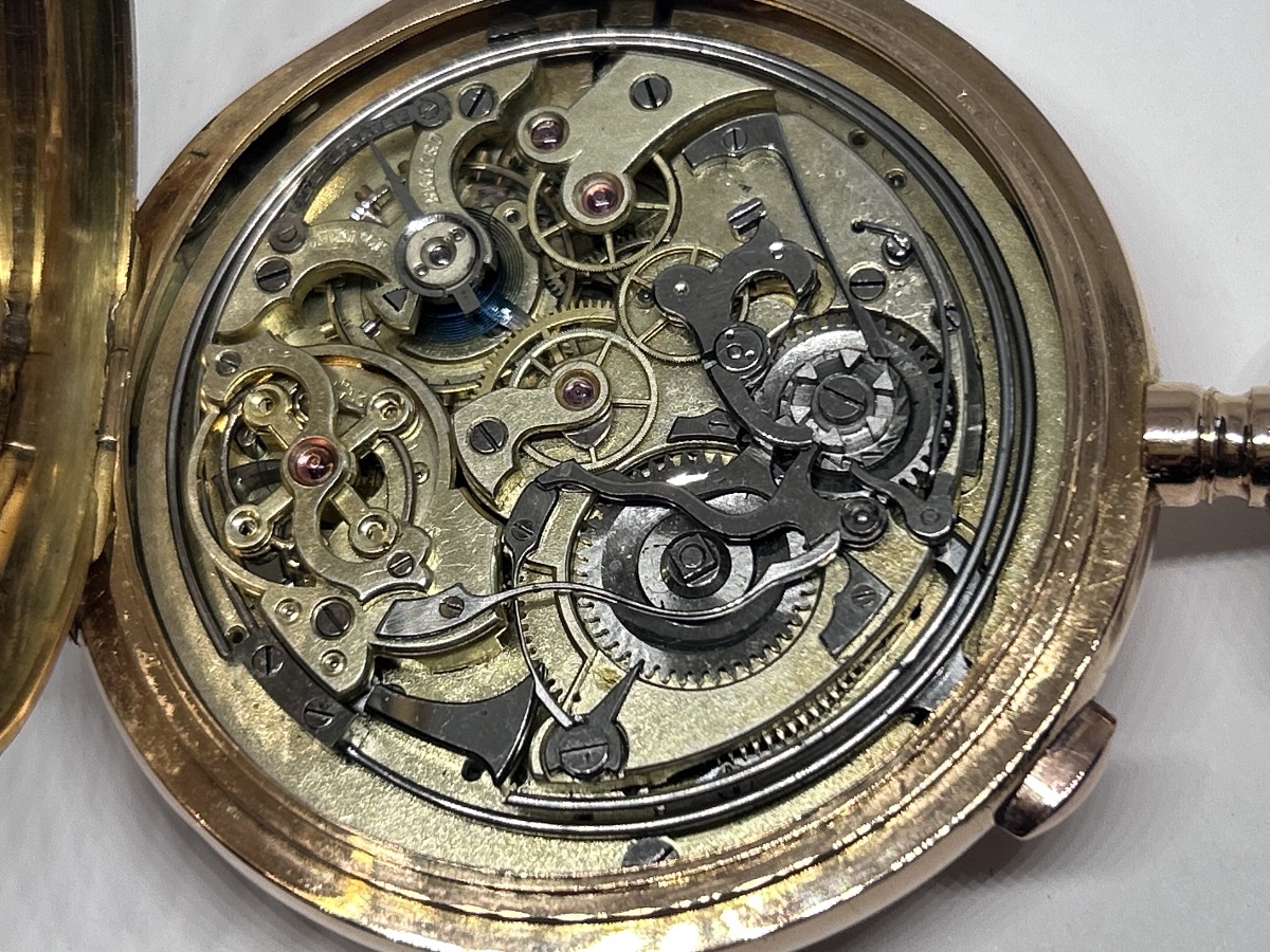 The Phare Triple Calendar Repeater Pocket Watch In Rose Gold -photo-1