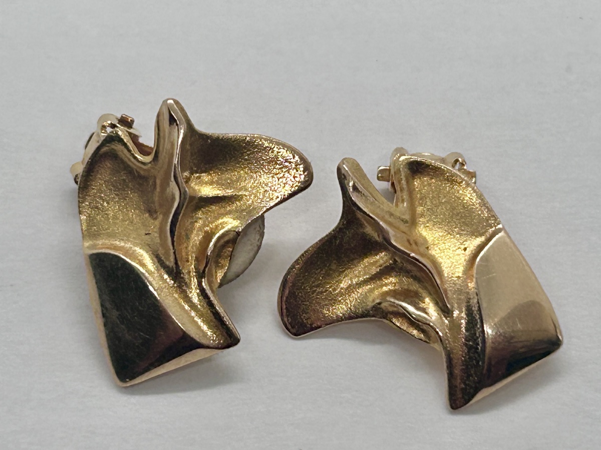 Lapponia, 14-karat Gold Clip-on Earrings -photo-2